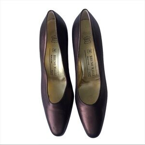 Burgundy Pumps Bruno Magli Leather